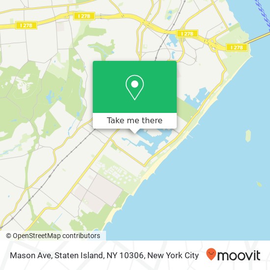 Mapa de Mason Ave, Staten Island, NY 10306
