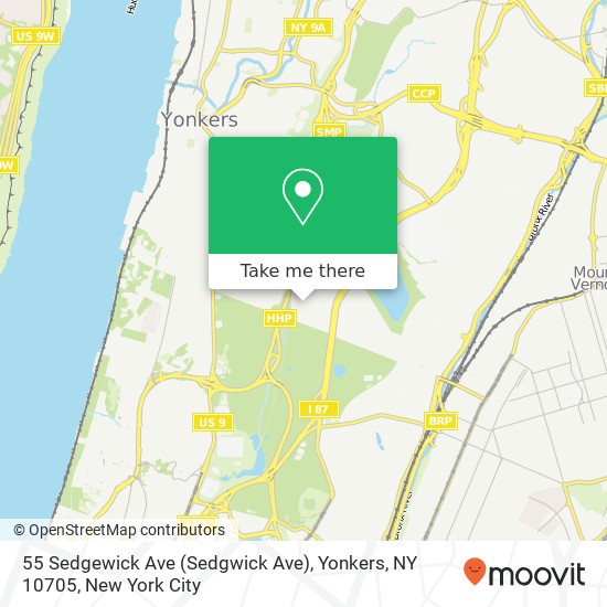 55 Sedgewick Ave (Sedgwick Ave), Yonkers, NY 10705 map