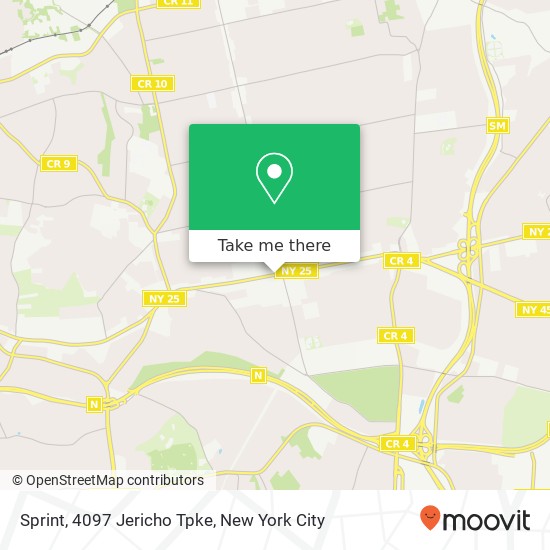 Mapa de Sprint, 4097 Jericho Tpke