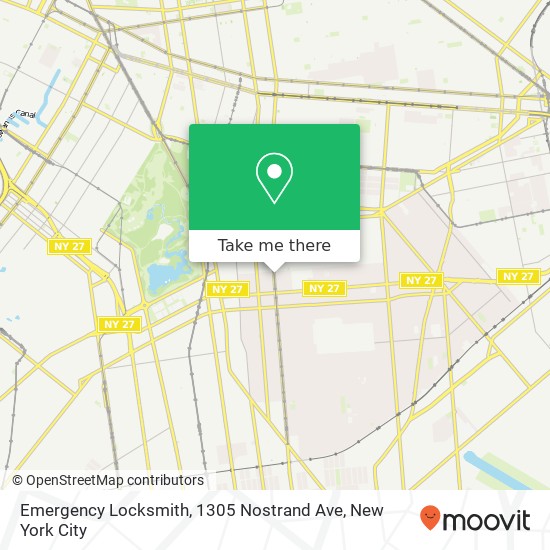 Emergency Locksmith, 1305 Nostrand Ave map