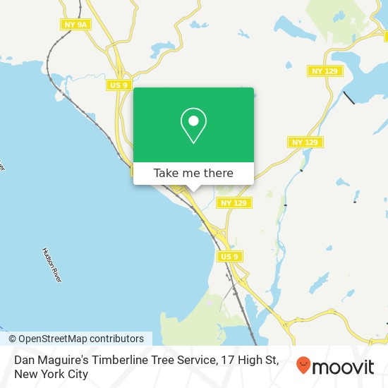 Mapa de Dan Maguire's Timberline Tree Service, 17 High St