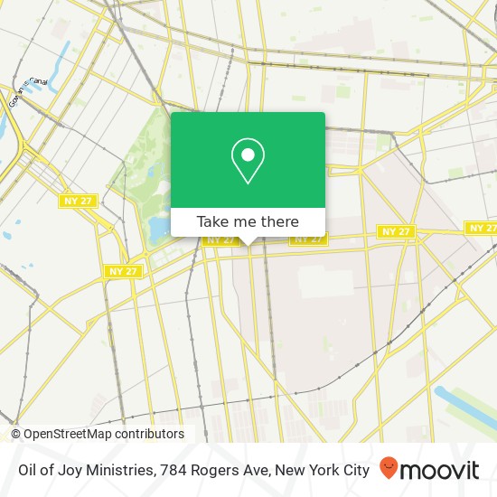 Mapa de Oil of Joy Ministries, 784 Rogers Ave