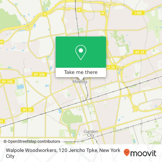 Mapa de Walpole Woodworkers, 120 Jericho Tpke