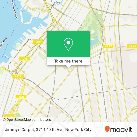 Mapa de Jimmy's Carpet, 3711 13th Ave