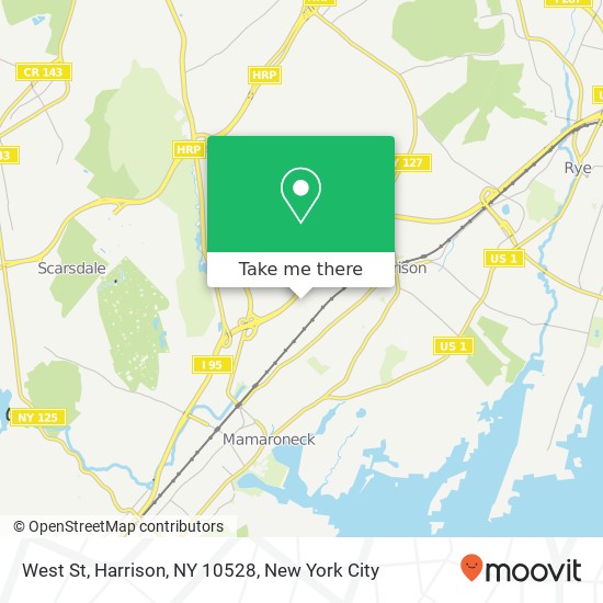 West St, Harrison, NY 10528 map