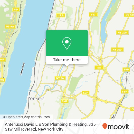 Antenucci David L & Son Plumbing & Heating, 335 Saw Mill River Rd map