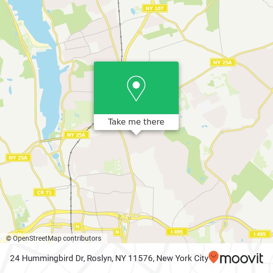 24 Hummingbird Dr, Roslyn, NY 11576 map