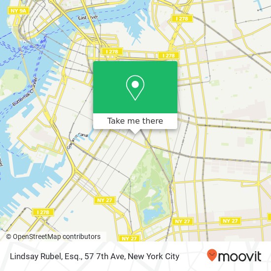 Mapa de Lindsay Rubel, Esq., 57 7th Ave