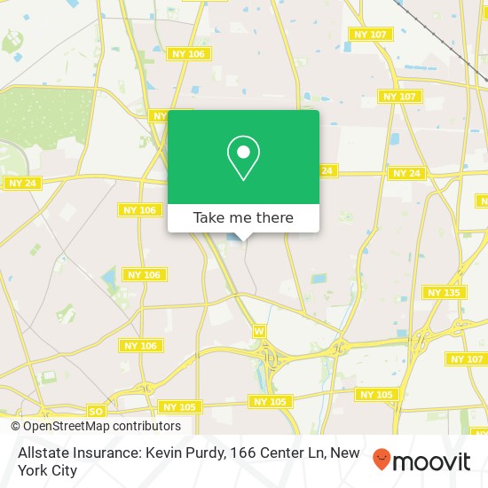 Mapa de Allstate Insurance: Kevin Purdy, 166 Center Ln