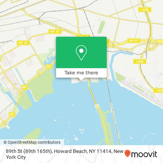 Mapa de 89th St (89th 165th), Howard Beach, NY 11414