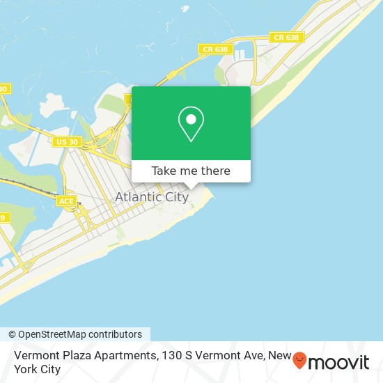 Mapa de Vermont Plaza Apartments, 130 S Vermont Ave