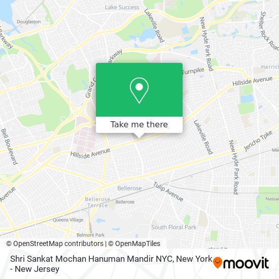 Mapa de Shri Sankat Mochan Hanuman Mandir NYC