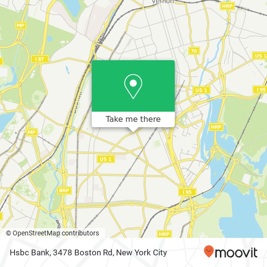 Hsbc Bank, 3478 Boston Rd map