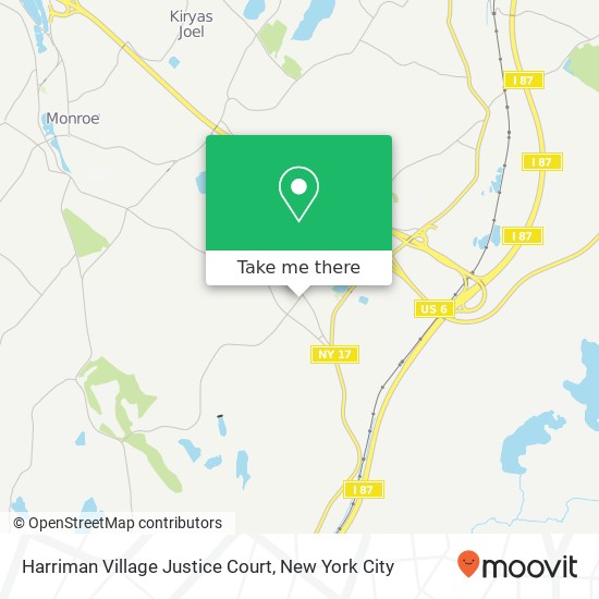 Mapa de Harriman Village Justice Court