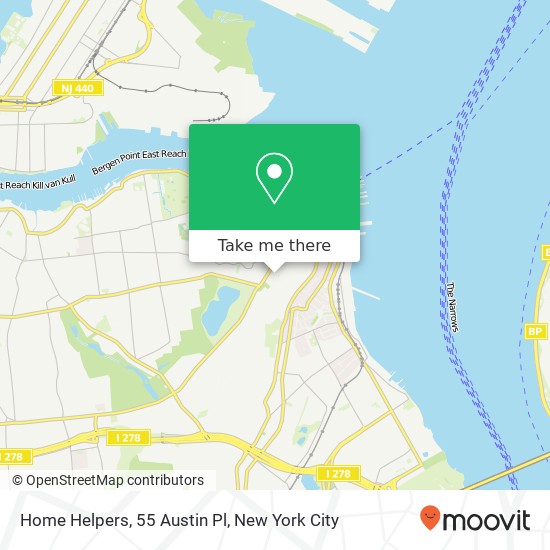 Mapa de Home Helpers, 55 Austin Pl