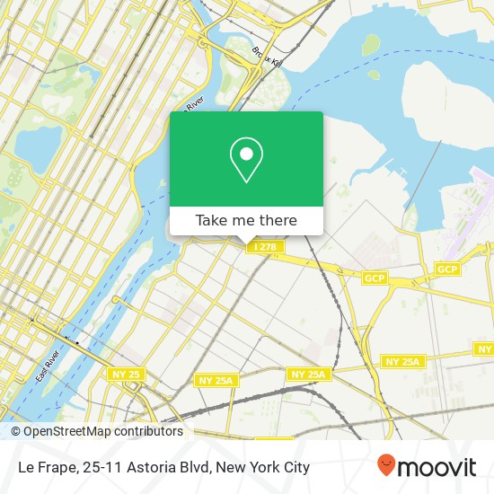 Mapa de Le Frape, 25-11 Astoria Blvd