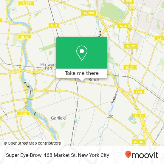 Mapa de Super Eye-Brow, 468 Market St