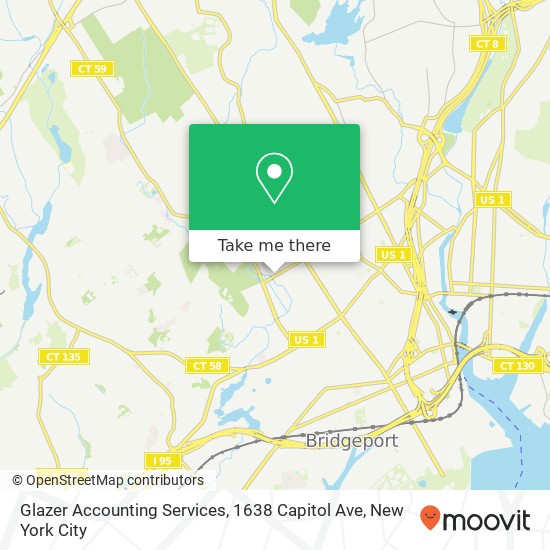 Mapa de Glazer Accounting Services, 1638 Capitol Ave