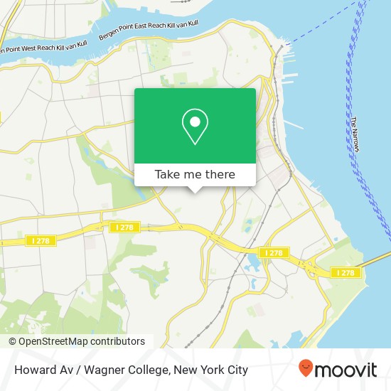 Howard Av / Wagner College map