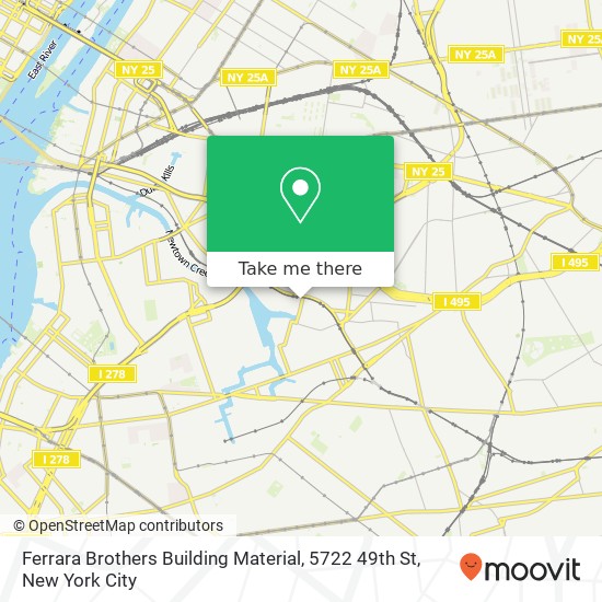 Mapa de Ferrara Brothers Building Material, 5722 49th St