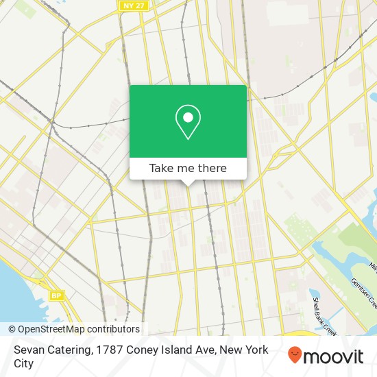Sevan Catering, 1787 Coney Island Ave map
