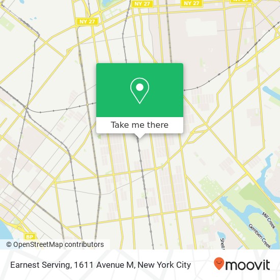 Earnest Serving, 1611 Avenue M map