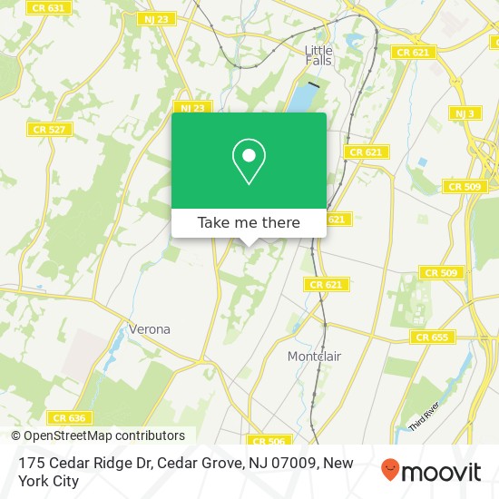 175 Cedar Ridge Dr, Cedar Grove, NJ 07009 map