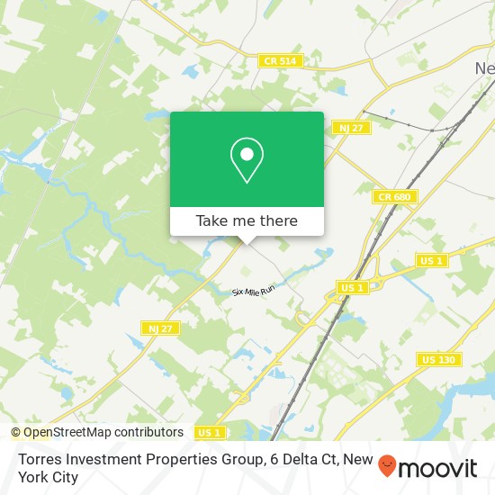 Mapa de Torres Investment Properties Group, 6 Delta Ct