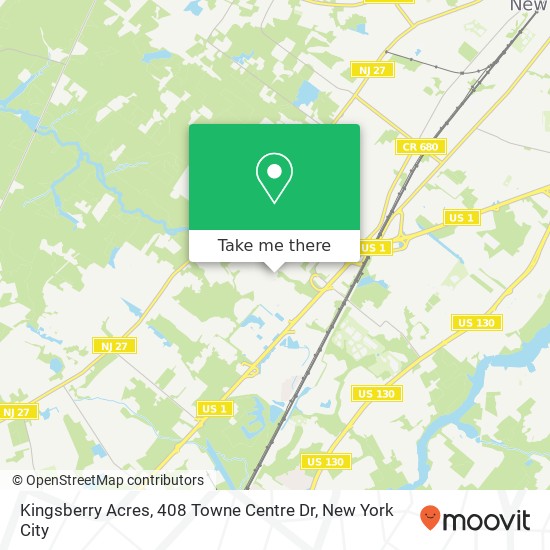 Mapa de Kingsberry Acres, 408 Towne Centre Dr