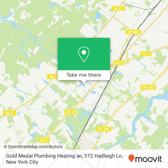 Gold Medal Plumbing Heating an, 372 Hadleigh Ln map