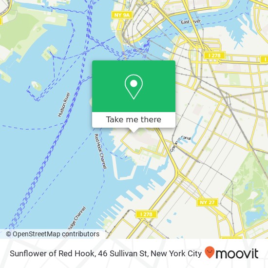 Mapa de Sunflower of Red Hook, 46 Sullivan St