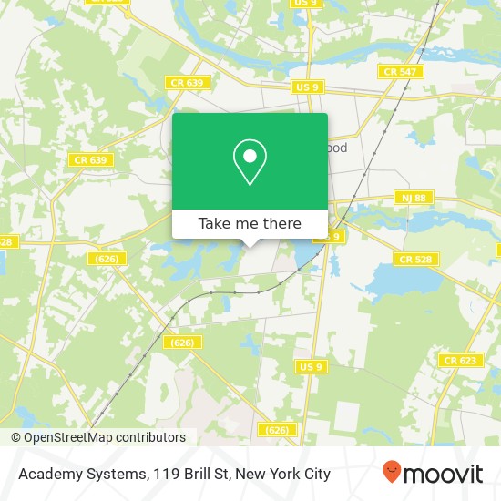 Mapa de Academy Systems, 119 Brill St