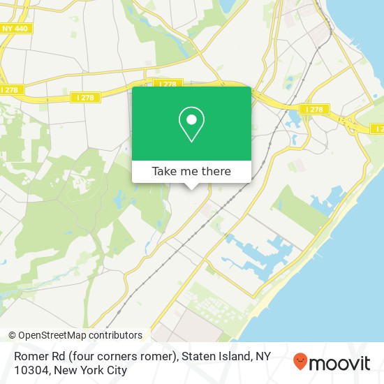 Mapa de Romer Rd (four corners romer), Staten Island, NY 10304