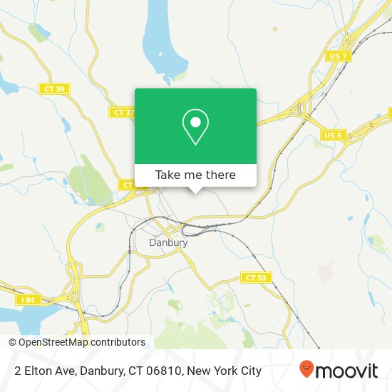 Mapa de 2 Elton Ave, Danbury, CT 06810