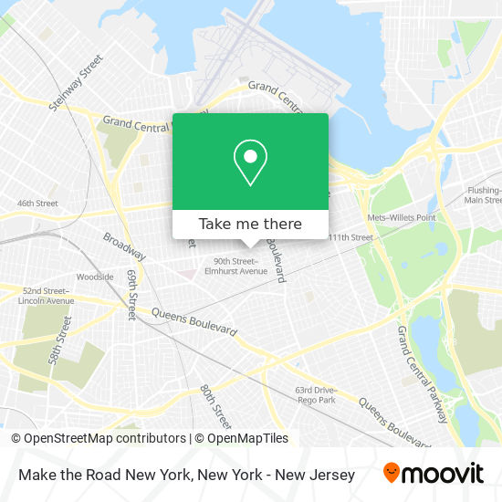 Mapa de Make the Road New York