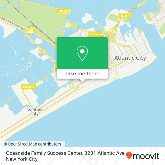 Mapa de Oceanside Family Success Center, 3201 Atlantic Ave