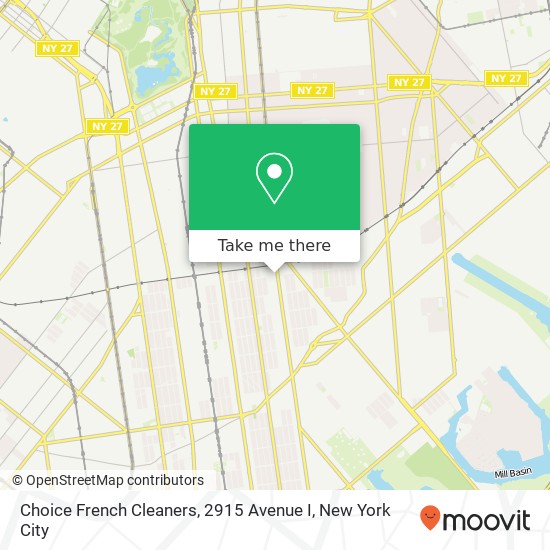 Mapa de Choice French Cleaners, 2915 Avenue I