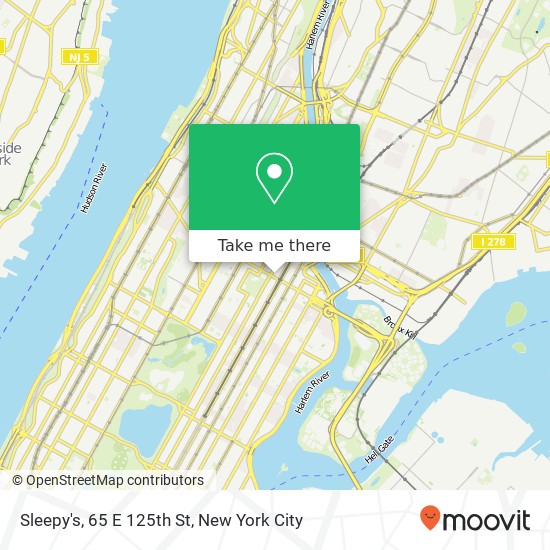 Mapa de Sleepy's, 65 E 125th St