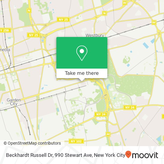 Mapa de Beckhardt Russell Dr, 990 Stewart Ave