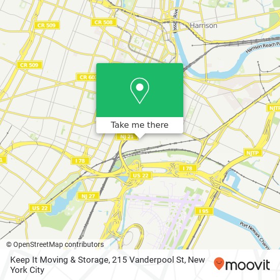 Keep It Moving & Storage, 215 Vanderpool St map