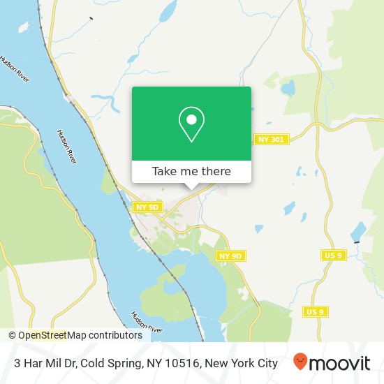 Mapa de 3 Har Mil Dr, Cold Spring, NY 10516