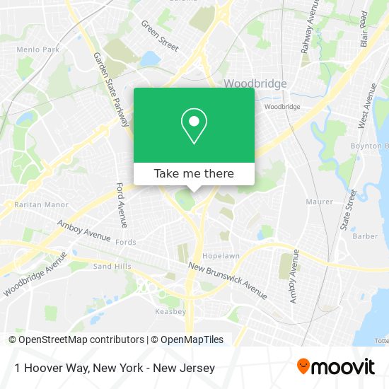 1 Hoover Way map