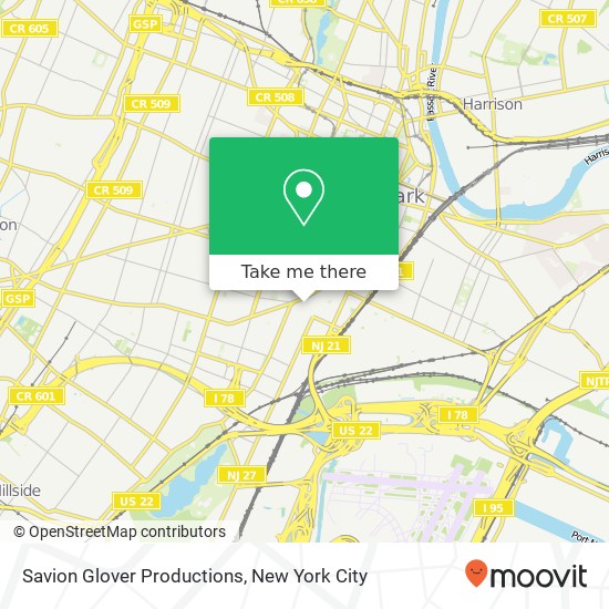 Mapa de Savion Glover Productions, 131 Brunswick St