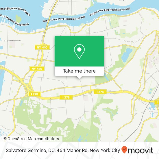 Mapa de Salvatore Germino, DC, 464 Manor Rd