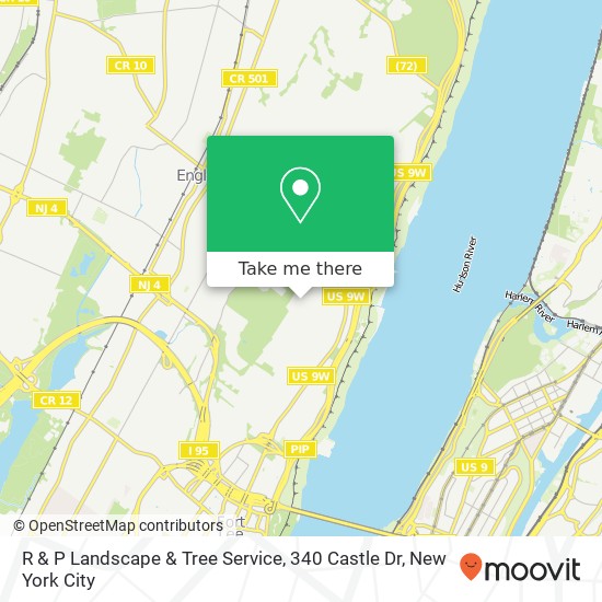 Mapa de R & P Landscape & Tree Service, 340 Castle Dr