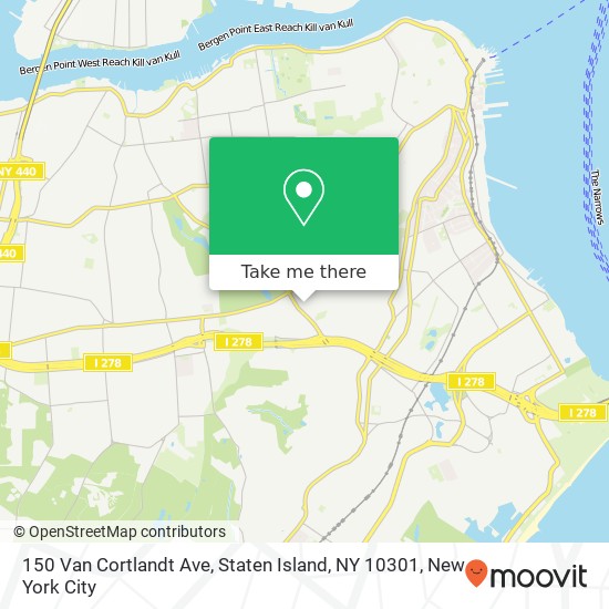 150 Van Cortlandt Ave, Staten Island, NY 10301 map