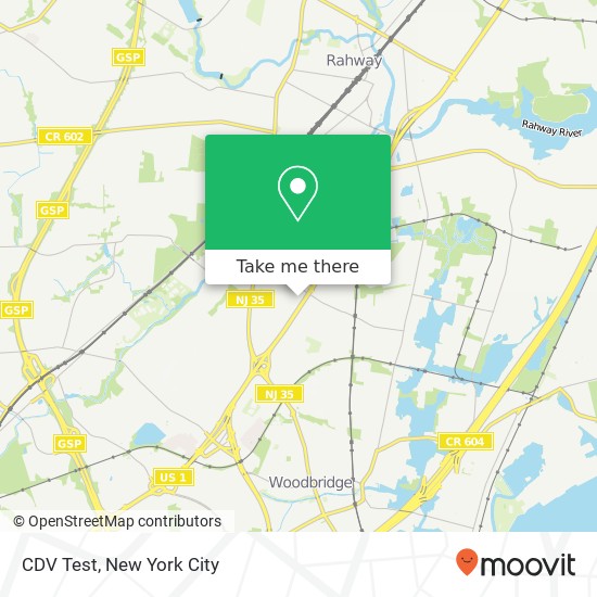 CDV Test map