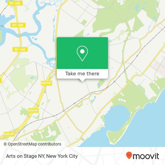 Arts on Stage NY map