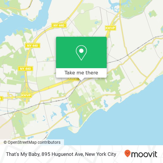 Mapa de That's My Baby, 895 Huguenot Ave