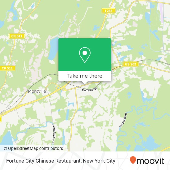 Mapa de Fortune City Chinese Restaurant, 446 Route 202